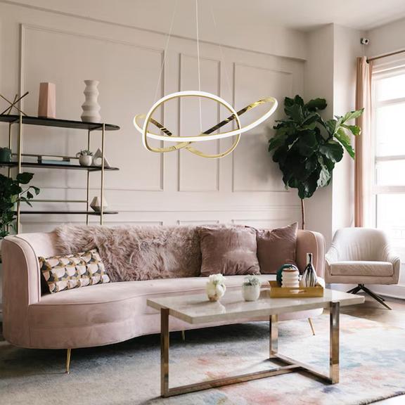 LAMPA WISZĄCA LED G078-1CP ZŁOTA