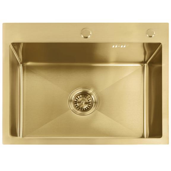 Évier en acier Liam BRUSH GOLD