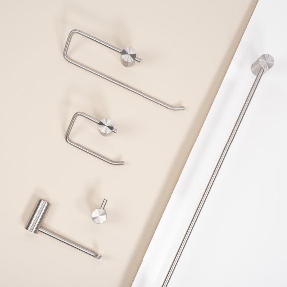 Portarrollos de papel higiénico 9711 Prism Brush Nickle