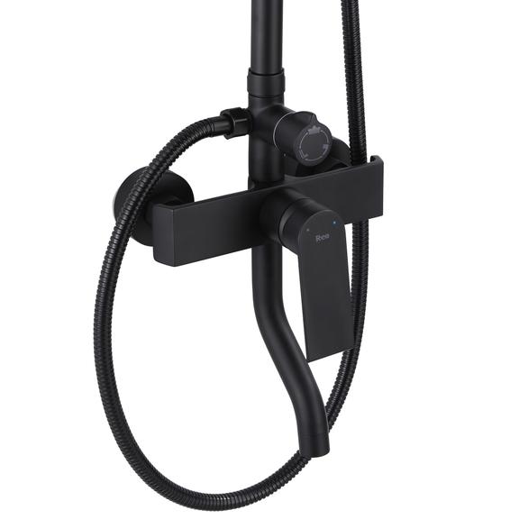 REA HASS crni set za tuširanje