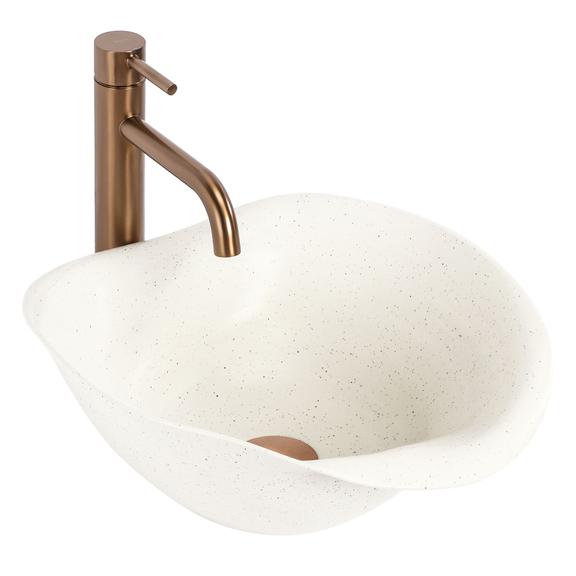 Ceramic Countertop Basin REA HM-34B Handmade ART