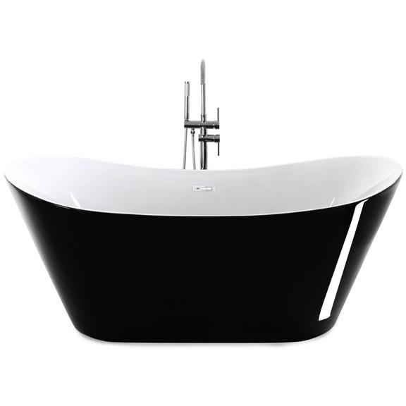 WANNA AKRYLOWA CALANI CZARNO BIAŁA WOLNOSTOJĄCA LOTUS