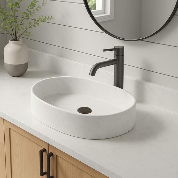 Bathroom faucet Rea Lungo Titan High