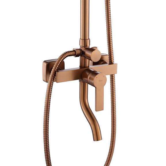 Zestaw Natryskowy REA ARGUS MIEDŹ SZCZOTKOWANA