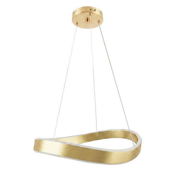 LAMPA SUFITOWA WISZĄCA SWE065-CP 40cm ZŁOTA SZCZOTKOWANA