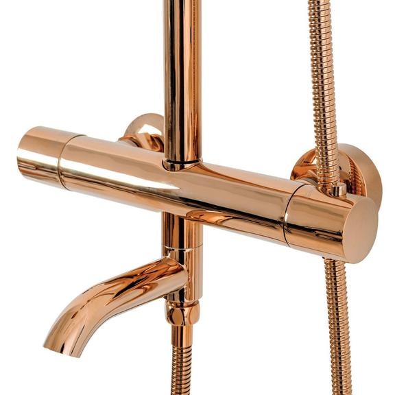 Kit de douche avec thermostat REA Lungo Copper