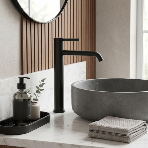 Bathroom faucet Rea Rivo Black High