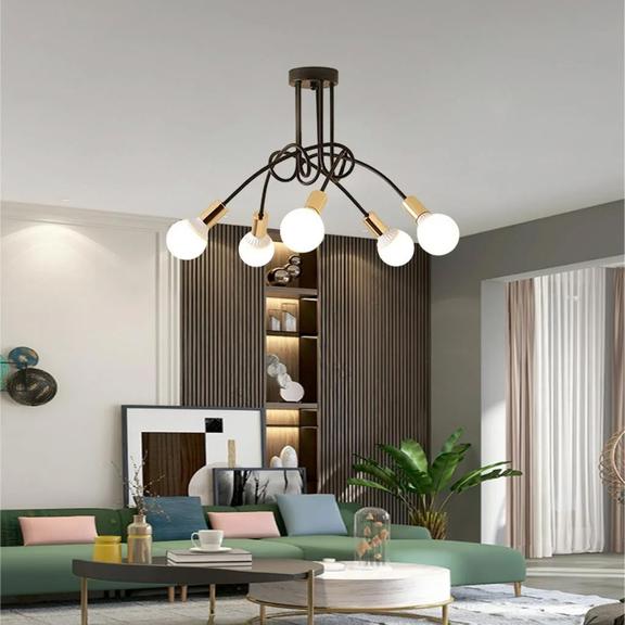 Lampe Paradise 5 Black Gold APP518-5C