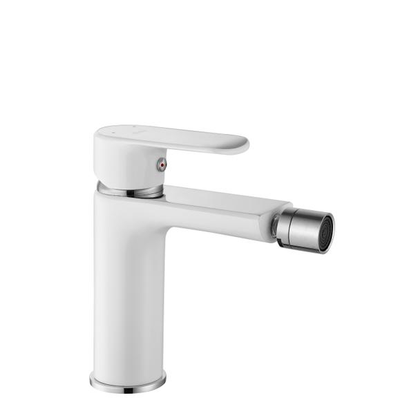 Bidet faucet Rea Bloom White chrom
