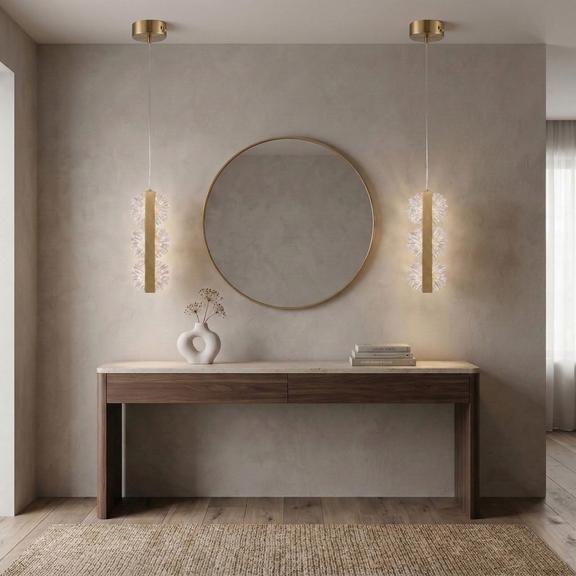 Lampa wisząca LED G150-3CP Gold Złota Szczotkowana