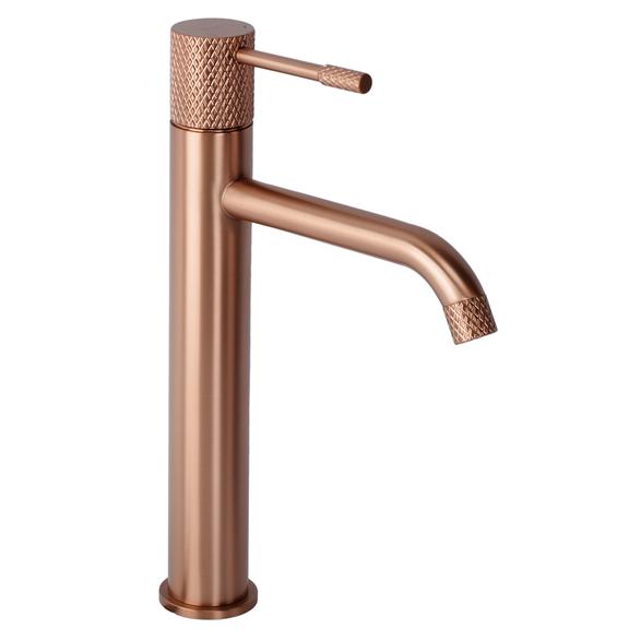 Umyvadlová baterie Rea Venti Brush Copper vysoká