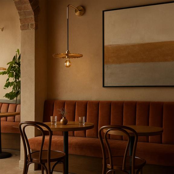 Wandlampe APP1356-1W OLD GOLD 30 cm