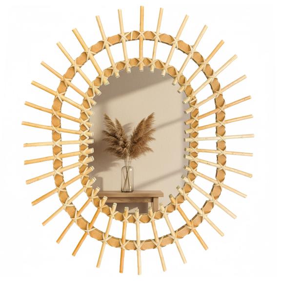 Lustro ścienne BOHO 49x57CM QDJ5749