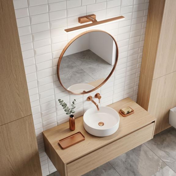 Kúpeľňové nástenné LED svietidlo SWE013-1W 43cm BRUSH COPPER