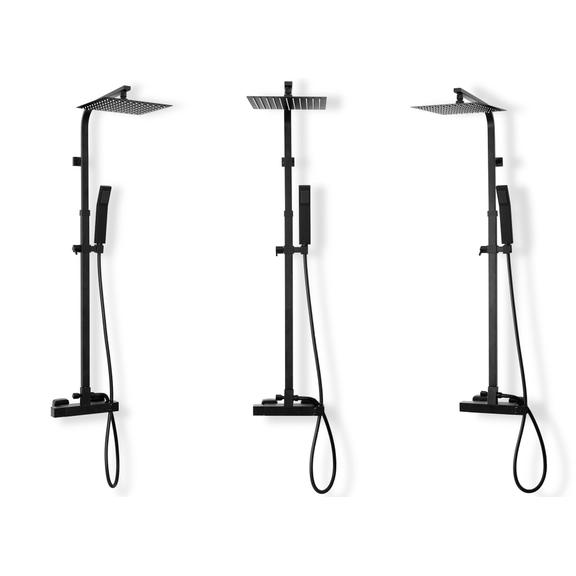 Thermostatic shower set Rea  FENIX Milan Black Mat