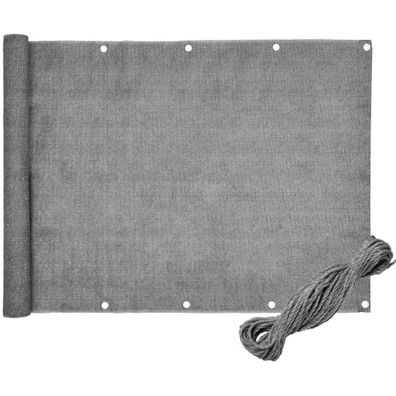 OSŁONA BALKONOWA SZARA 1X6M PE