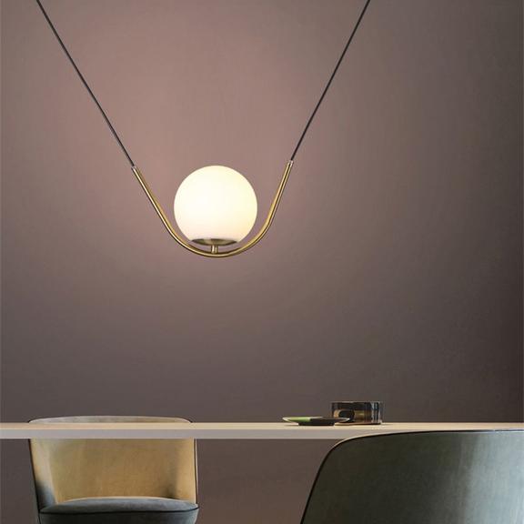 Hängelampe Gold Glas APP689-1CP