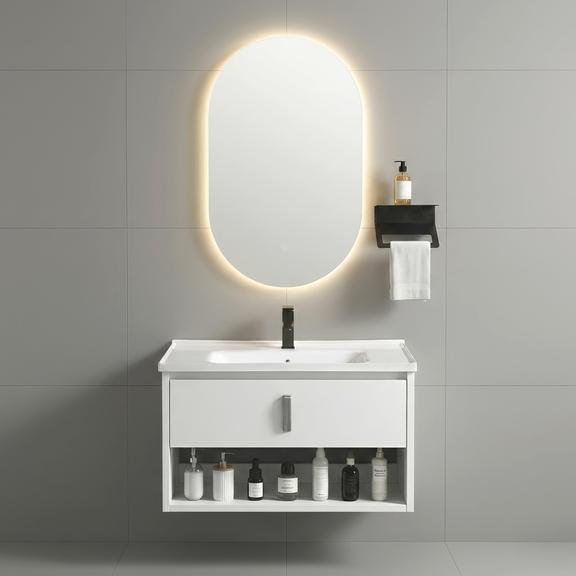 Conjunto de muebles de baño con lavabo Toledo 60cm White