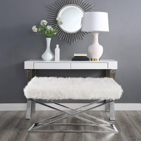 Ławka Siedzisko Białe BC-1518-1