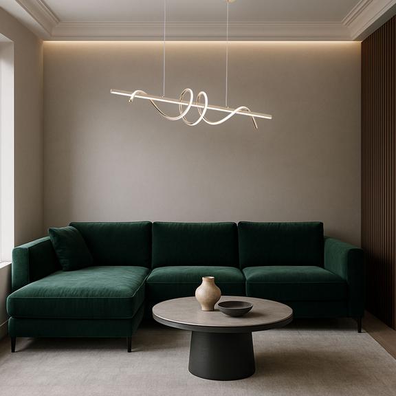 LAMPA WISZĄCA LED G065-CP Złota