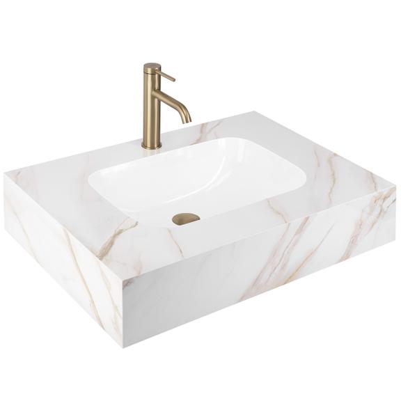 Umywalka ścienna Rea Aresa Grey Gold 70