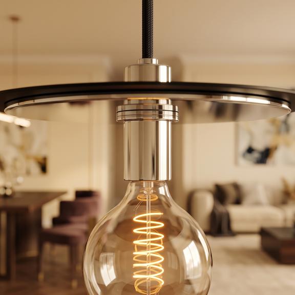 Lampa Wisząca APP1214-1CP Czarna