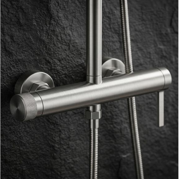 Душевая стойка Rea Rivo Brush Nickel