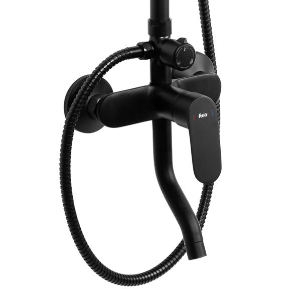 Tuš set REA SALTON BLACK MATT