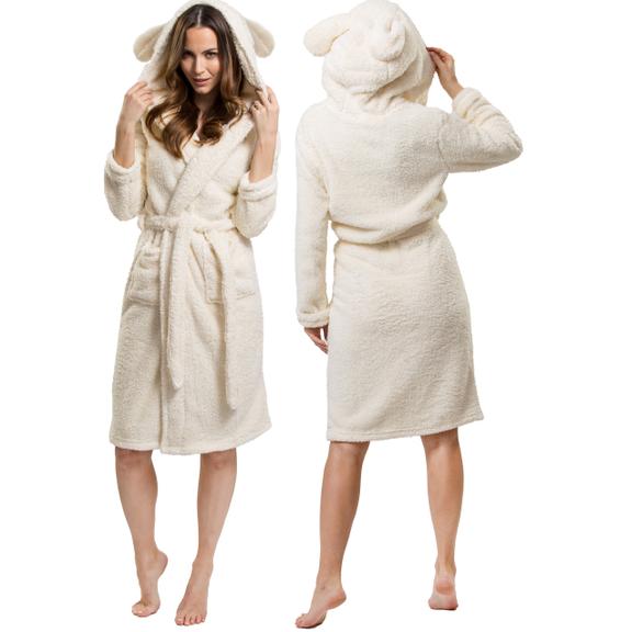 Bathrobe Teddy Ecru Women S/M