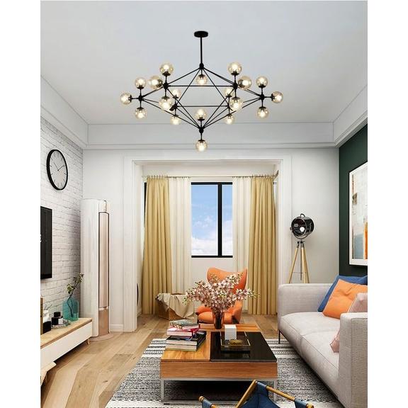 Deckenlampe Metall black XXL APP265-15C