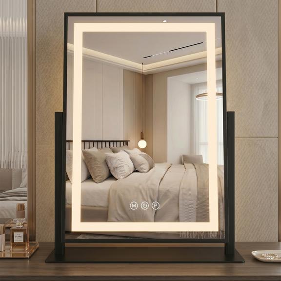 LUSTRO LED LUMI Black 30x40cm