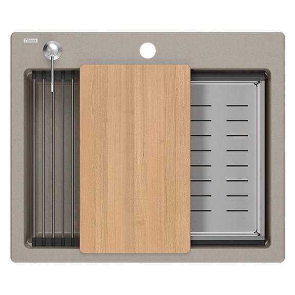 granīta izlietne KURT 110 WORKSTATION BEIGE