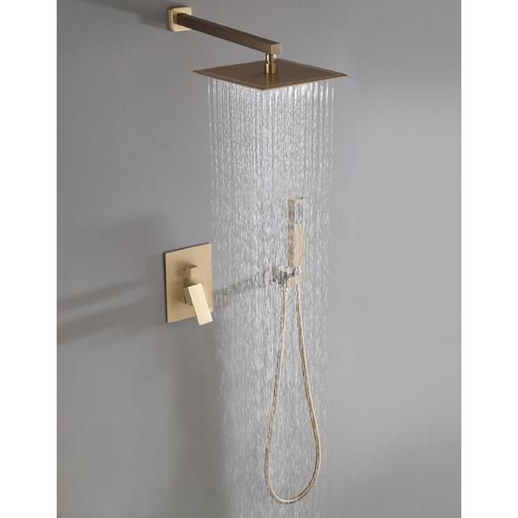 Zestaw Prysznicowy Podtynkowy BENTO Złoty + BOX