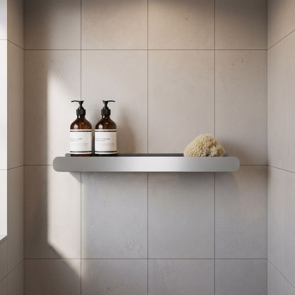 Bathroom shelf SF03 60cm steel brush