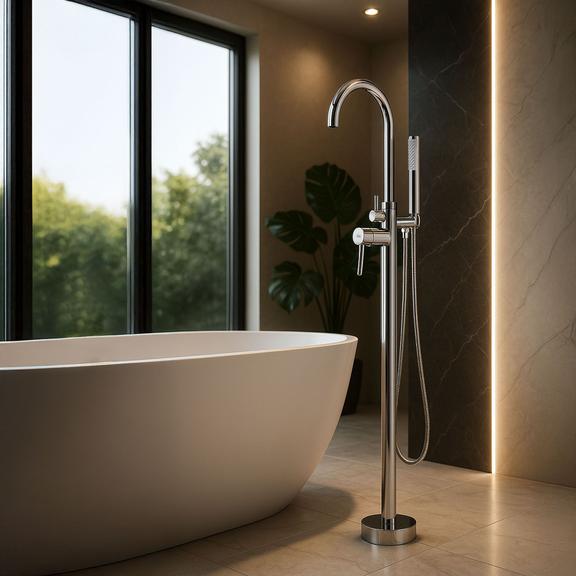 Βρύση μπανιέρας Rea Lungo Chrome