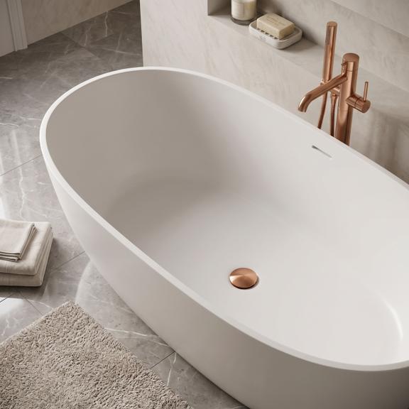 Rea Klik-Klak univerzalni polnilnik za kopalno kad Brush Copper