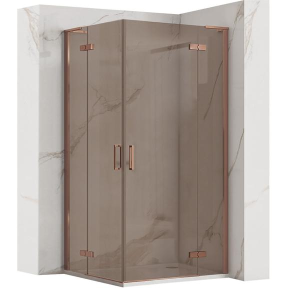 Cabina dus REA Hugo Double 80x90 Copper Brush