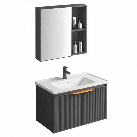 Vannitoamööblikomplekt koos valamuga Mario 60cm Grey