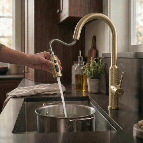 Kitchen faucet Rea Master Brush Gold