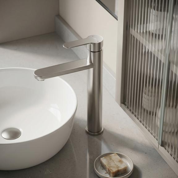 Waschbeckenarmatur Rea Arcos Brush Nickel