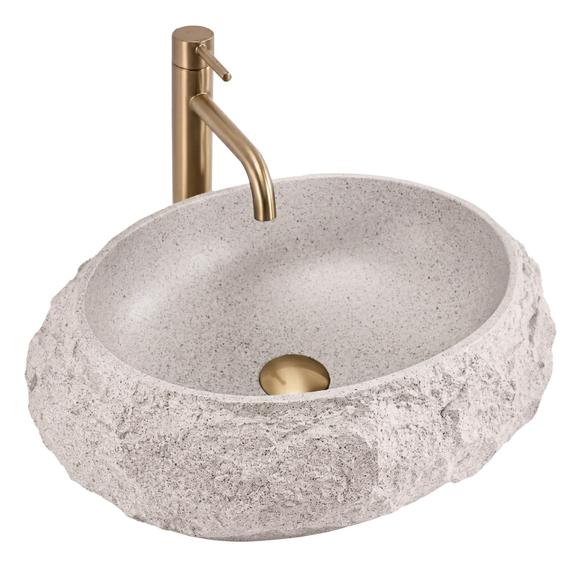 Umywalka nablatowa Rea Mika Beige