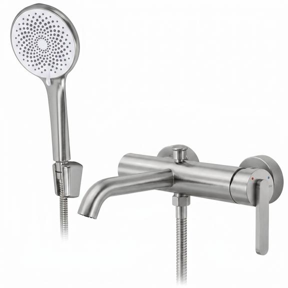 Fürdőkád csaptelep Rivo Ontario Side Brush Nickel