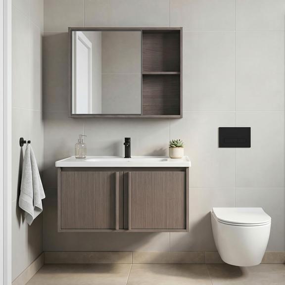 Bathroom furniture set with washbasin Gama T25023 KJM 80CM