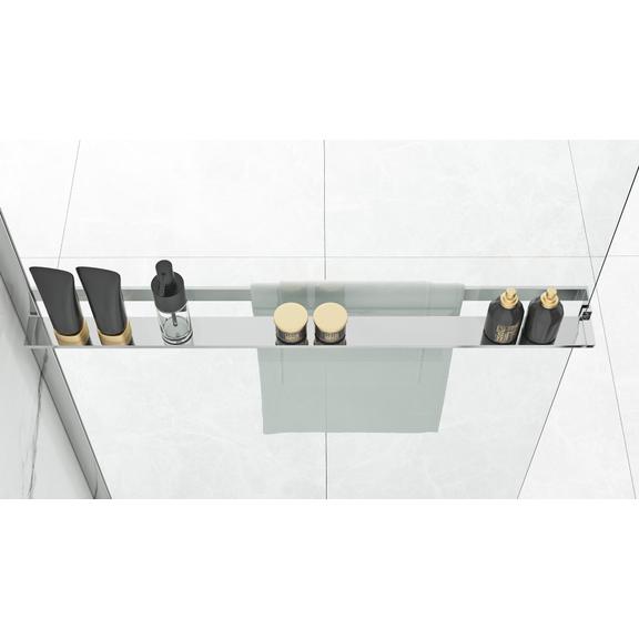 Wieszak na ręczniki Półka EVO CHROME na ścianki prysznicowe