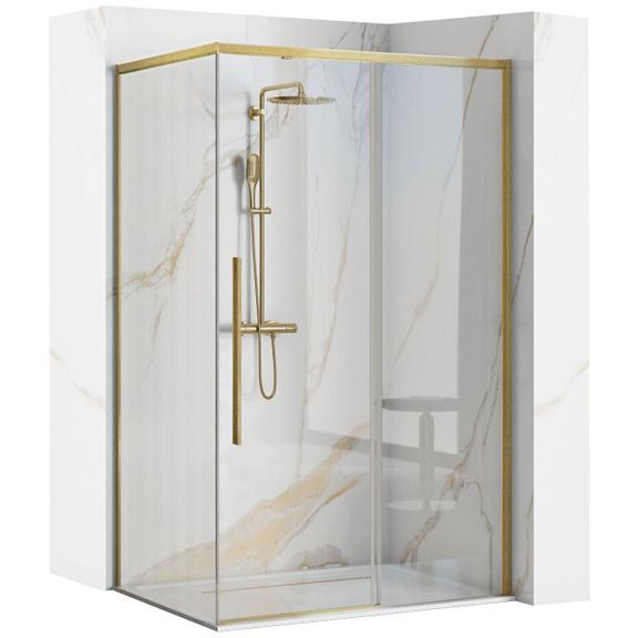 Shower enclosure SOLAR GOLD Brush 100x80