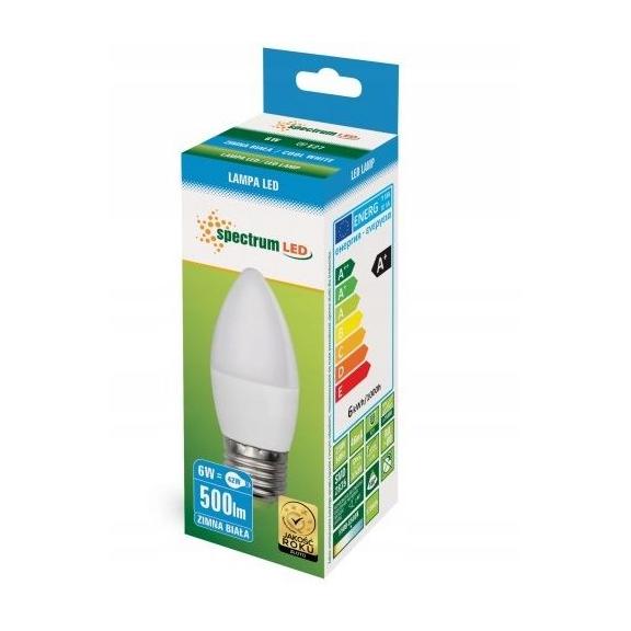 Glühbirne LED kalt E-27 230V 6W Kerze 13062