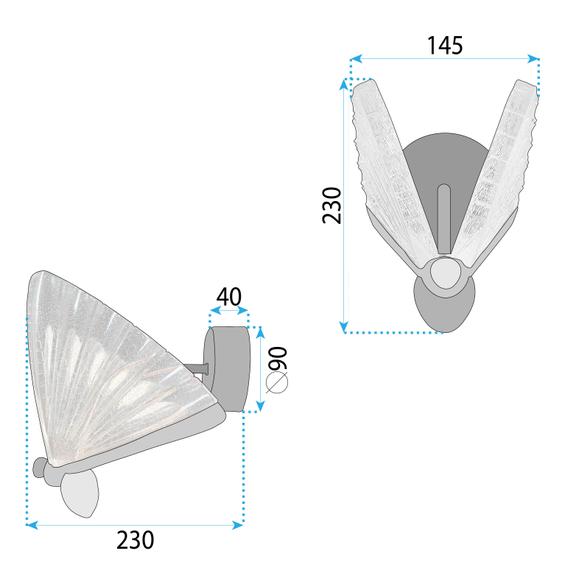 WANDLEUCHTE LED LHJ104-1W LIGHT ROSE GOLD