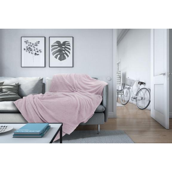 Koc pluszowy Diamond Fioletowy