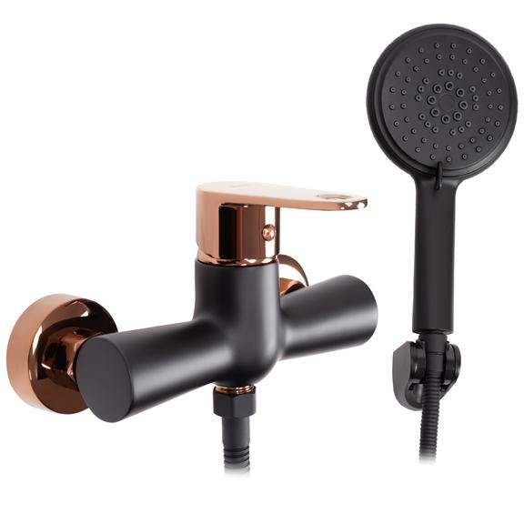 Dušo maišytuvas su rankiniu dušu REA MILD ROSE Gold