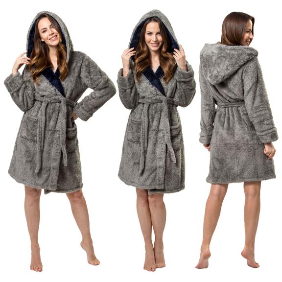 Szlafrok damski Jordan Grey Navy M